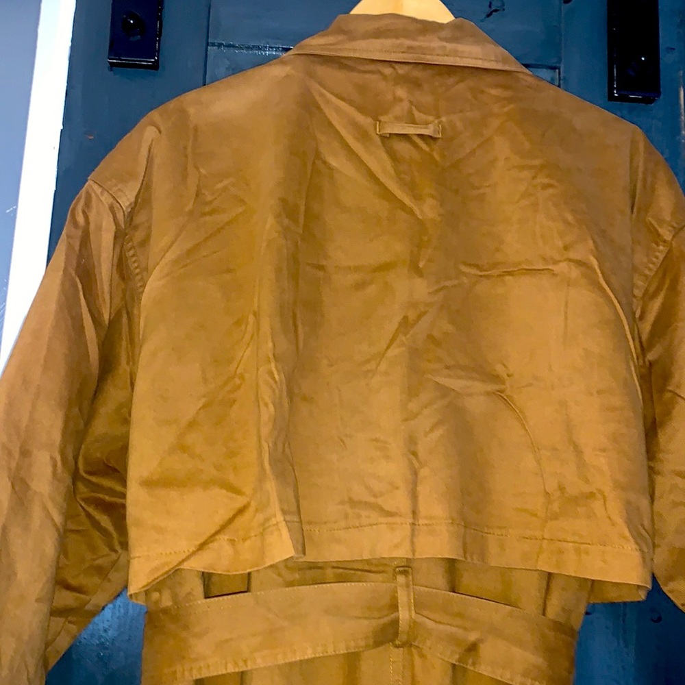 VINTAGE 80’s Trench by TOGETHER Ocre RARE Color - Picture 6 of 6